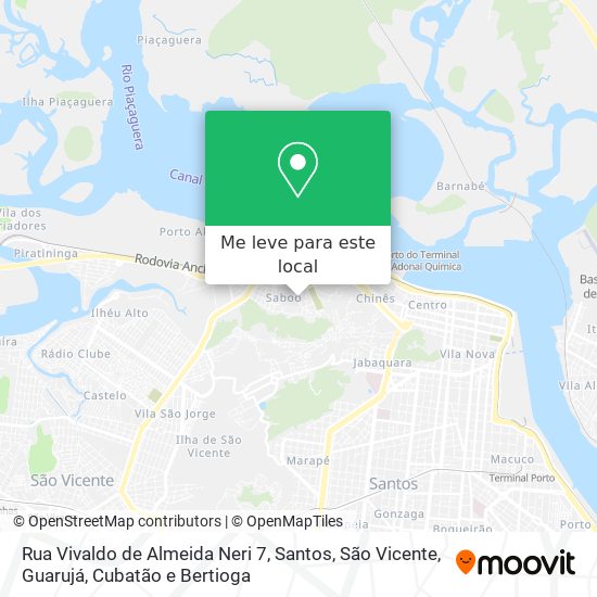 Rua Vivaldo de Almeida Neri 7 mapa