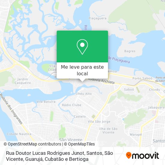 Rua Doutor Lucas Rodrigues Junot mapa