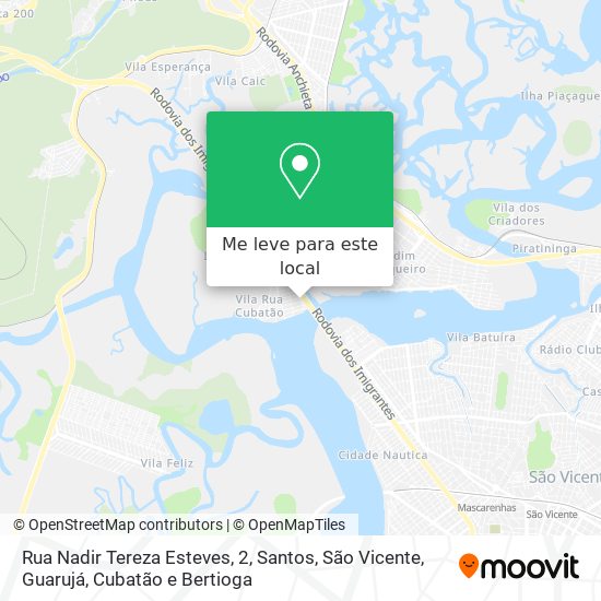 Rua Nadir Tereza Esteves, 2 mapa