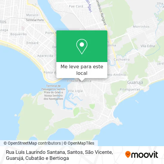 Rua Luís Laurindo Santana mapa