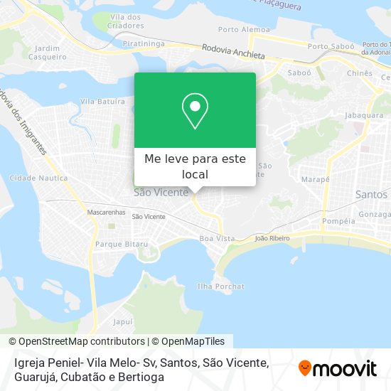 Igreja Peniel- Vila Melo- Sv mapa