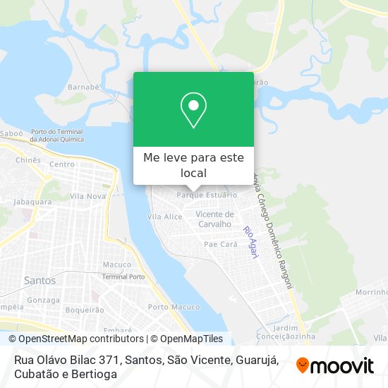 Rua Olávo Bilac 371 mapa