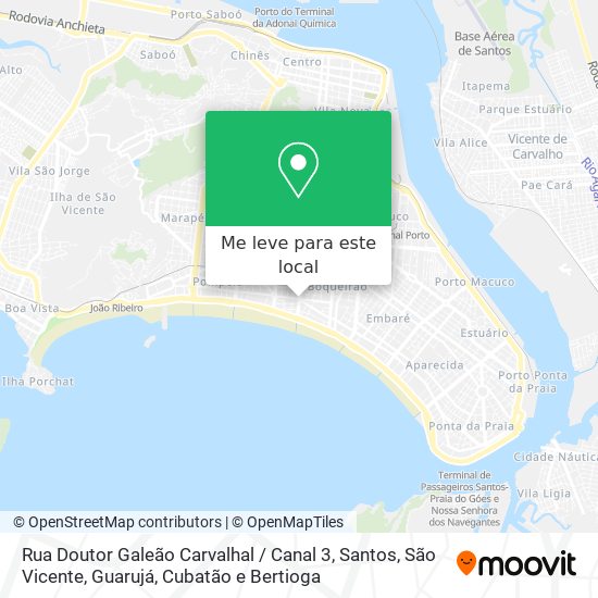 Rua Doutor Galeão Carvalhal / Canal 3 mapa