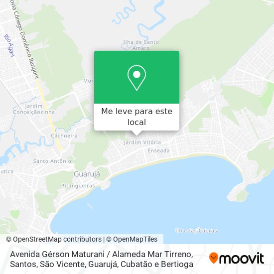 Avenida Gérson Maturani / Alameda Mar Tirreno mapa