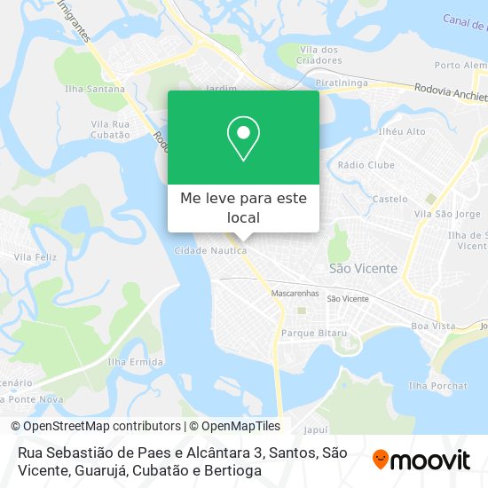 Rua Sebastião de Paes e Alcântara 3 mapa