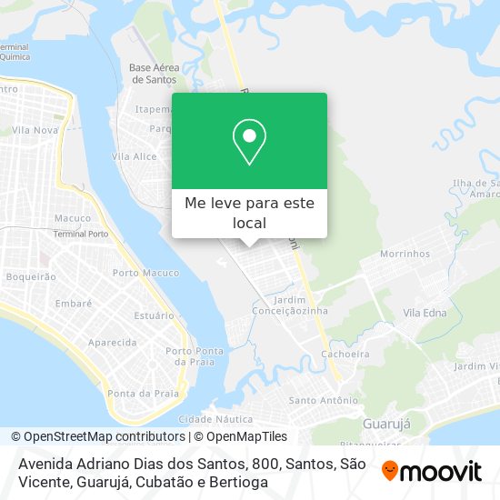 Avenida Adriano Dias dos Santos, 800 mapa