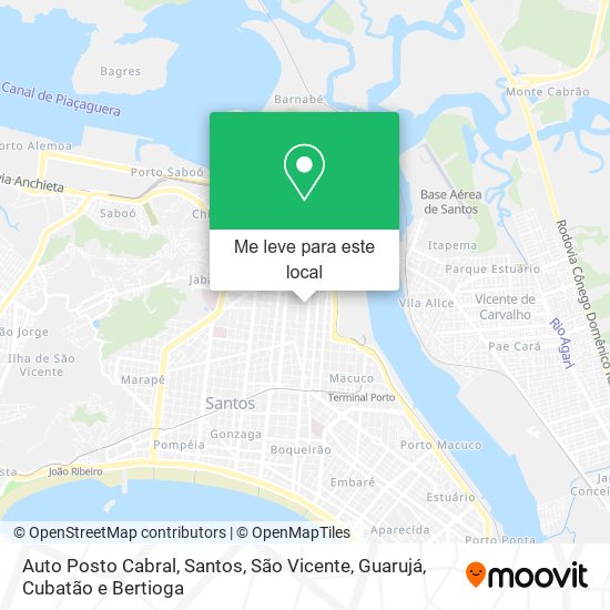 Auto Posto Cabral mapa