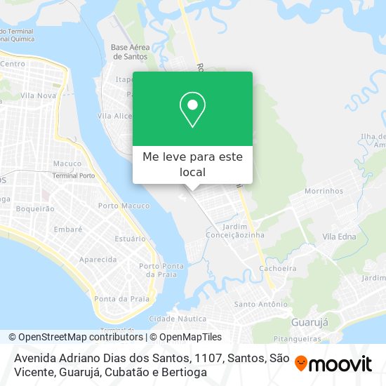 Avenida Adriano Dias dos Santos, 1107 mapa