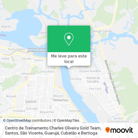 Centro de Treinamento Charles Oliveira Gold Team mapa