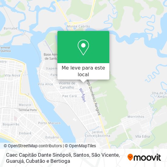 Caec Capitão Dante Sinópoli mapa
