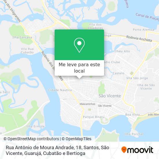 Rua Antônio de Moura Andrade, 18 mapa