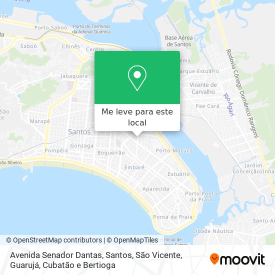 Avenida Senador Dantas mapa