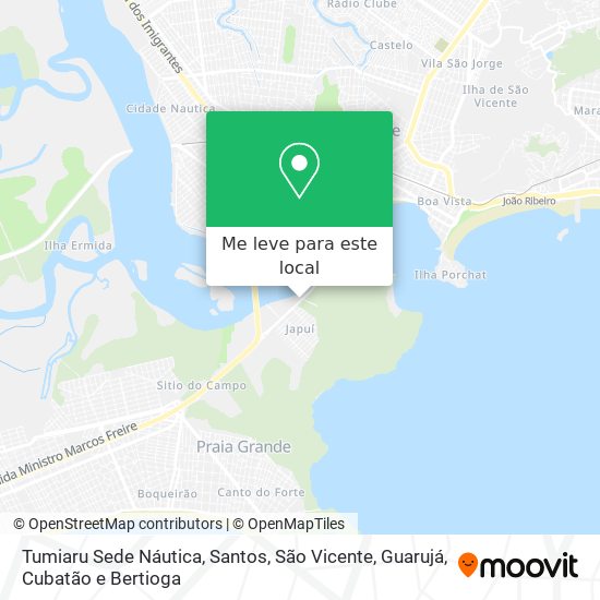 Tumiaru Sede Náutica mapa