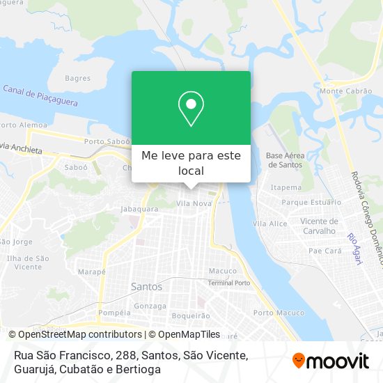 Rua São Francisco, 288 mapa