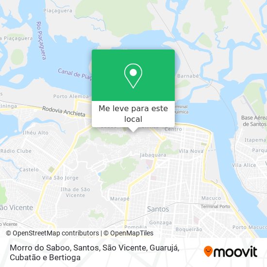 Morro do Saboo mapa