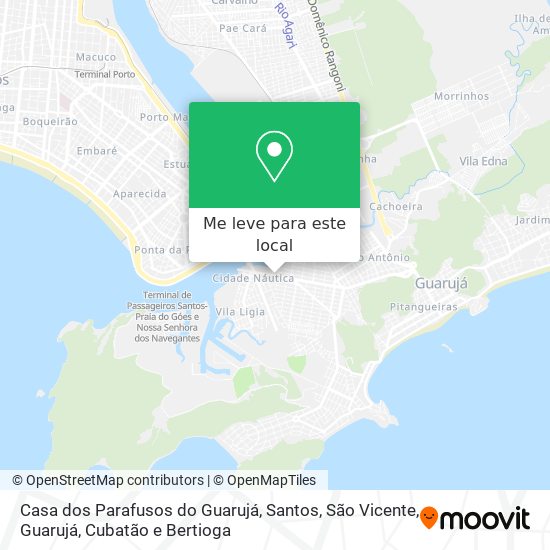 Casa dos Parafusos do Guarujá mapa