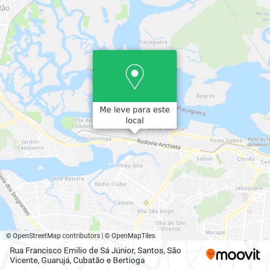 Rua Francisco Emilio de Sá Júnior mapa