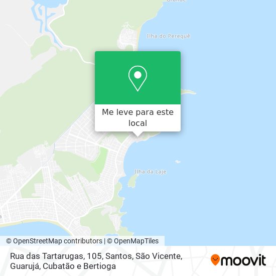 Rua das Tartarugas, 105 mapa