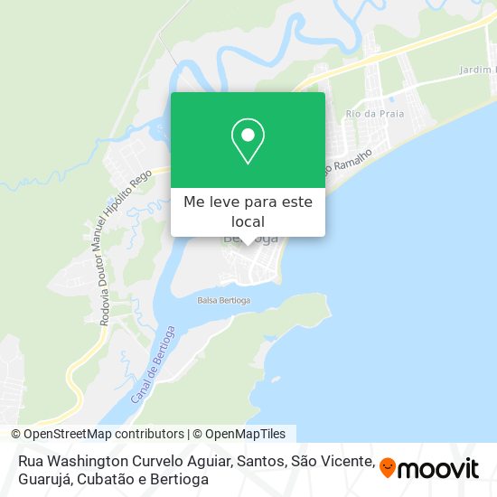 Rua Washington Curvelo Aguiar mapa