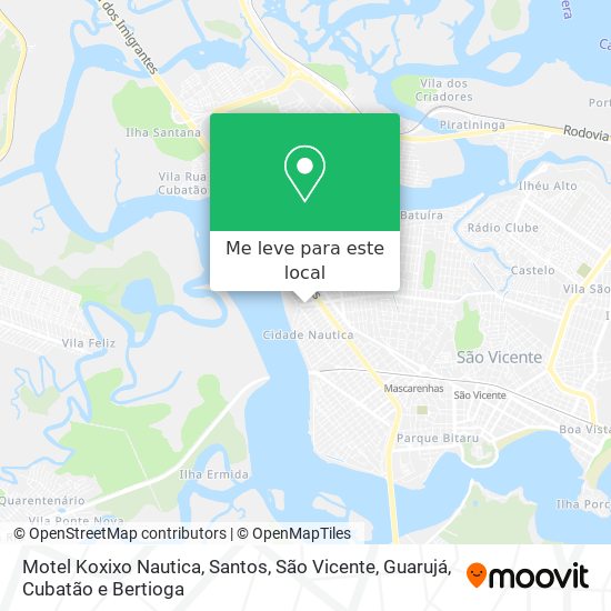Motel Koxixo Nautica mapa