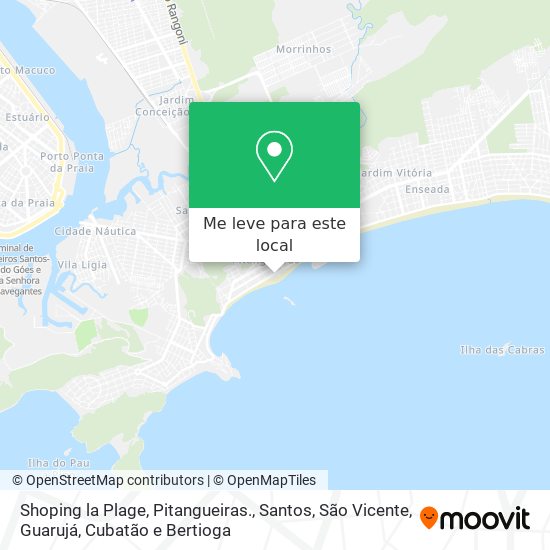 Shoping la Plage, Pitangueiras. mapa