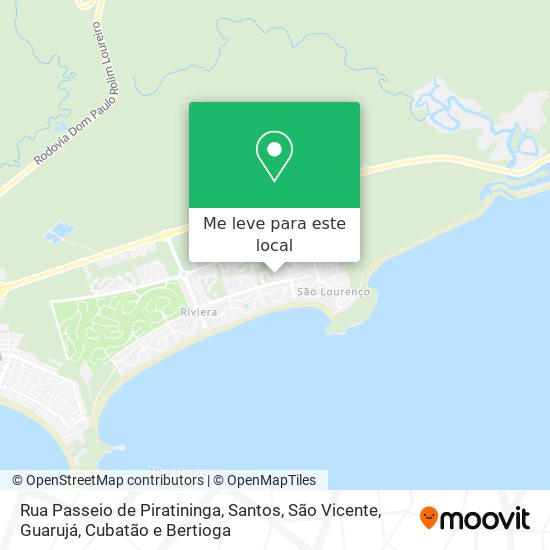 Rua Passeio de Piratininga mapa