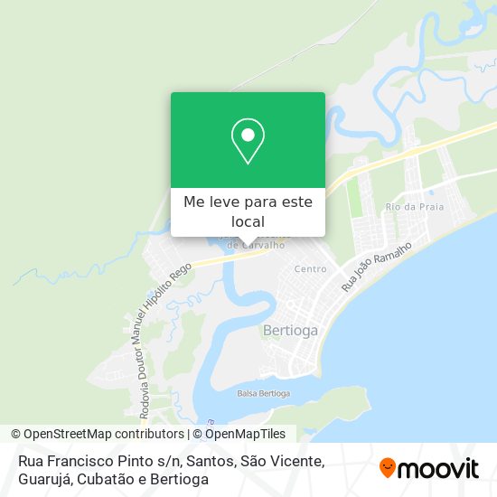 Rua Francisco Pinto s/n mapa