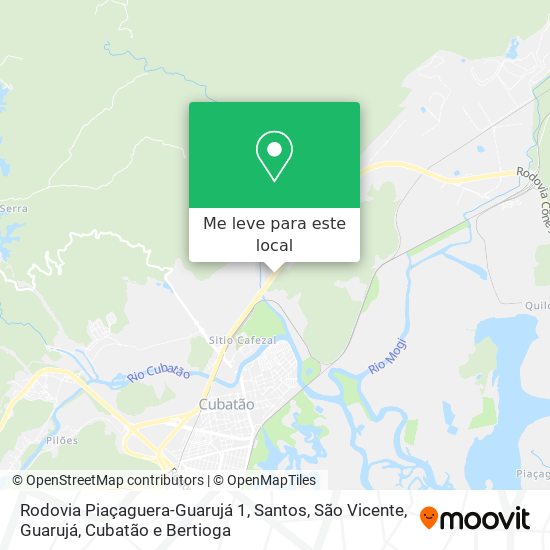 Rodovia Piaçaguera-Guarujá 1 mapa