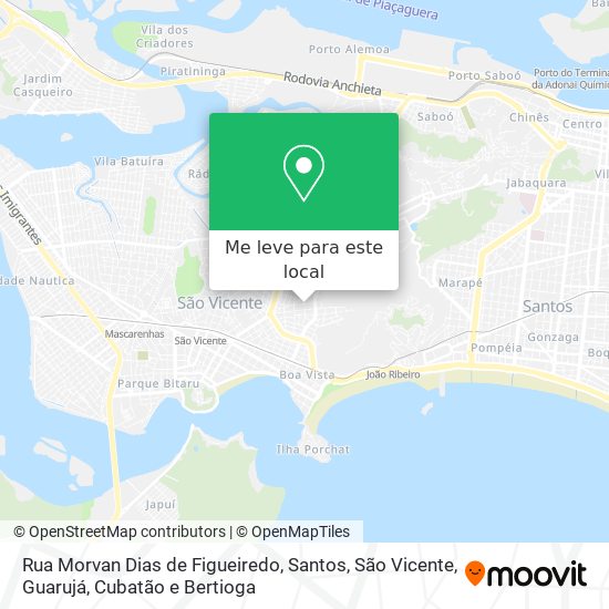 Rua Morvan Dias de Figueiredo mapa