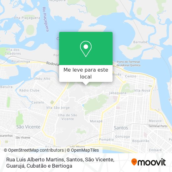 Rua Luis Alberto Martins mapa