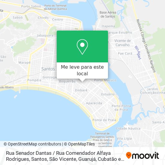 Rua Senador Dantas / Rua Comendador Alfaya Rodrigues mapa