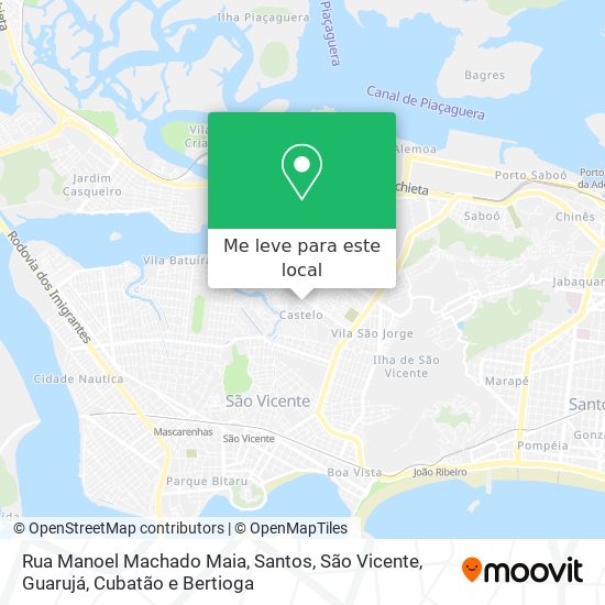 Rua Manoel Machado Maia mapa