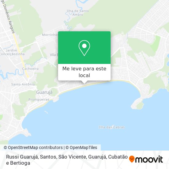 Russi Guarujá mapa