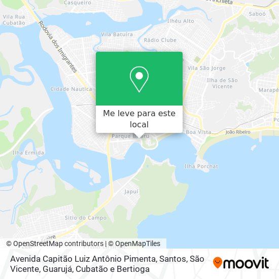 Avenida Capitão Luiz Antônio Pimenta mapa