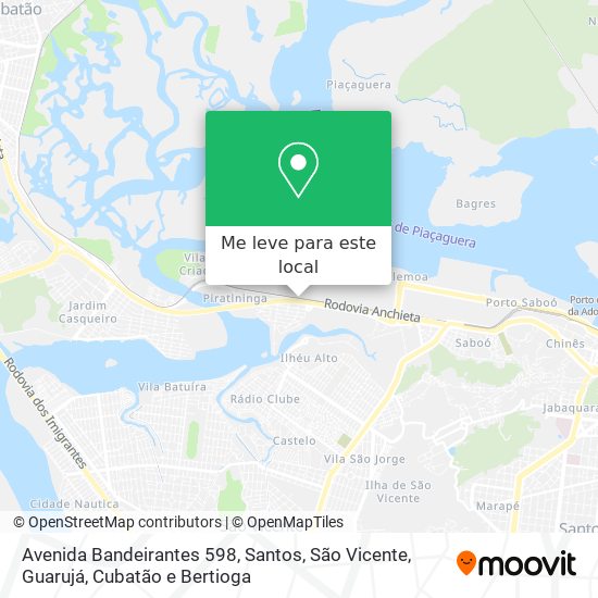 Avenida Bandeirantes 598 mapa