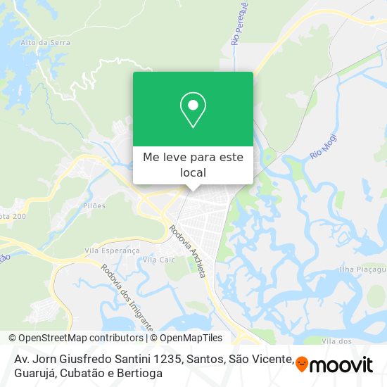 Av. Jorn Giusfredo Santini 1235 mapa