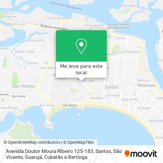 Avenida Doutor Moura Ribeiro 125-183 mapa