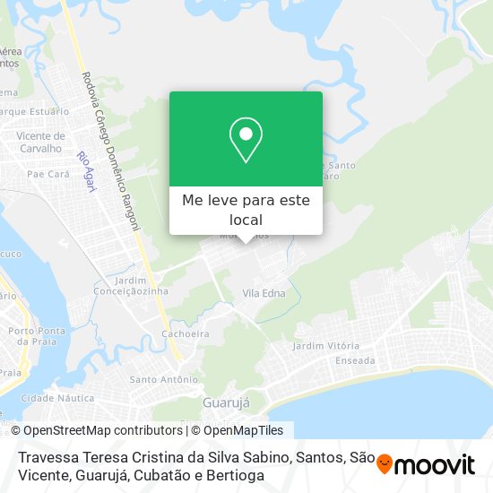 Travessa Teresa Cristina da Silva Sabino mapa