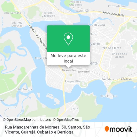 Rua Mascarenhas de Moraes, 50 mapa