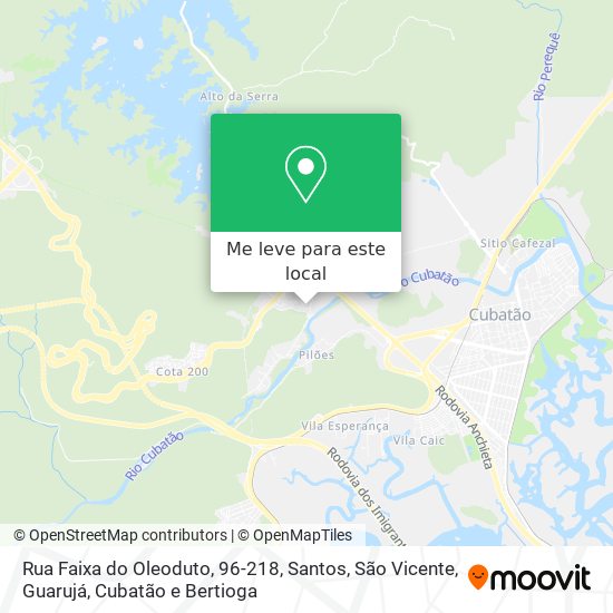 Rua Faixa do Oleoduto, 96-218 mapa