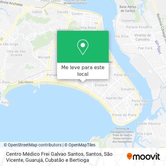 Centro Médico Frei Galvao Santos mapa