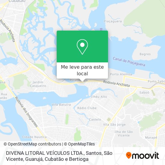 DIVENA LITORAL VEÍCULOS LTDA. mapa