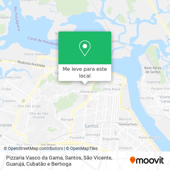 Pizzaria Vasco da Gama mapa