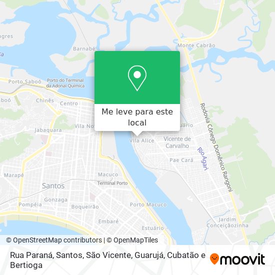 Rua Paraná mapa