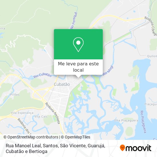 Rua Manoel Leal mapa