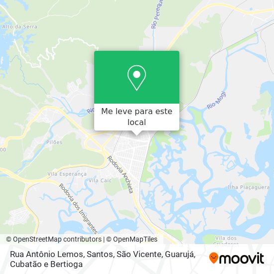 Rua Antônio Lemos mapa