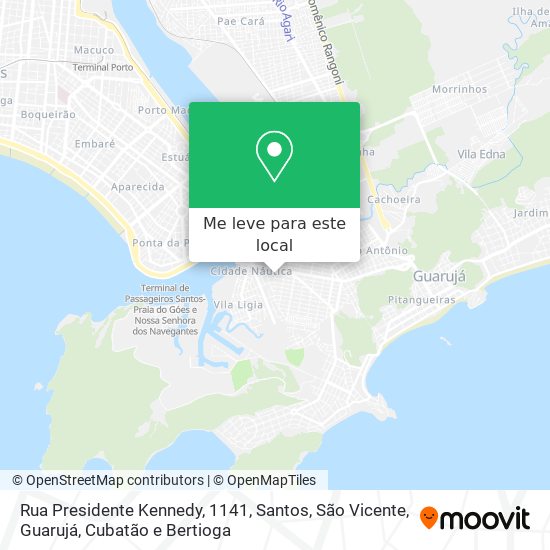 Rua Presidente Kennedy, 1141 mapa