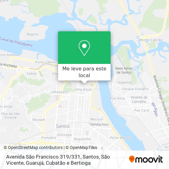 Avenida São Francisco 319/331 mapa