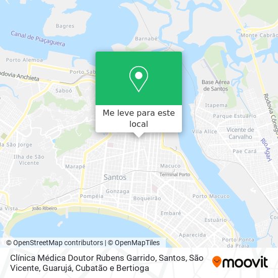 Clínica Médica Doutor Rubens Garrido mapa
