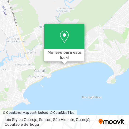 ibis Styles Guaruja mapa